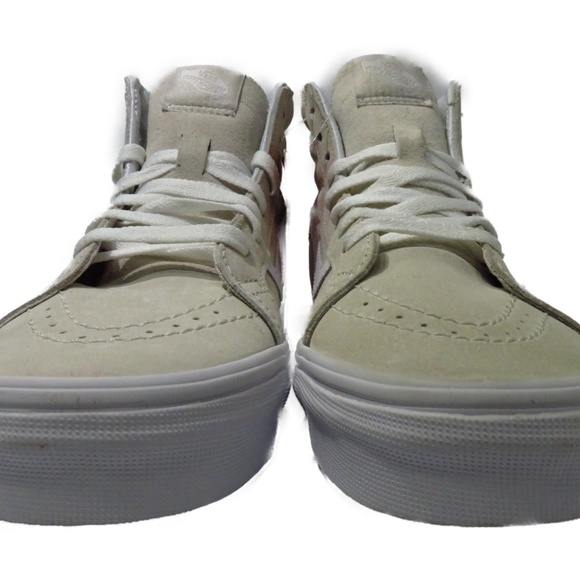 VANS SK8-Hi Reissue Pig Suede (Moonbeam / White) M - Picture 3 of 7